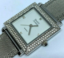 Load image into Gallery viewer, Saint James Men Lady Rhinestone Square Mesh Analog Quartz Watch Hour~New Battery