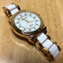 Load image into Gallery viewer, Anne Klein Lady 12 Real Diamonds Ceramic Analog Quartz Watch Hours~New Battery