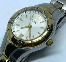 Load image into Gallery viewer, Fossil AM-3860 Lady 100m Moving Bezel Analog Quartz Watch Hours~Date~New Battery