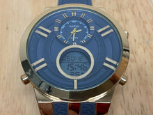 Load image into Gallery viewer, Unused AXIOM Men Gold Tone Gray Analog Digital Alarm Chrono Watch Hours~New Batt