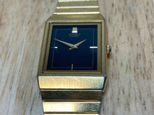 Load image into Gallery viewer, Vintage Seiko 6530-5189 Men Gold Rectangle Analog Quartz Watch Hours~New Battery