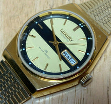 Load image into Gallery viewer, Vintage Luxury Rotomatic Men Gold Tone Hand Wind Mechanical Watch Hours~Day Date