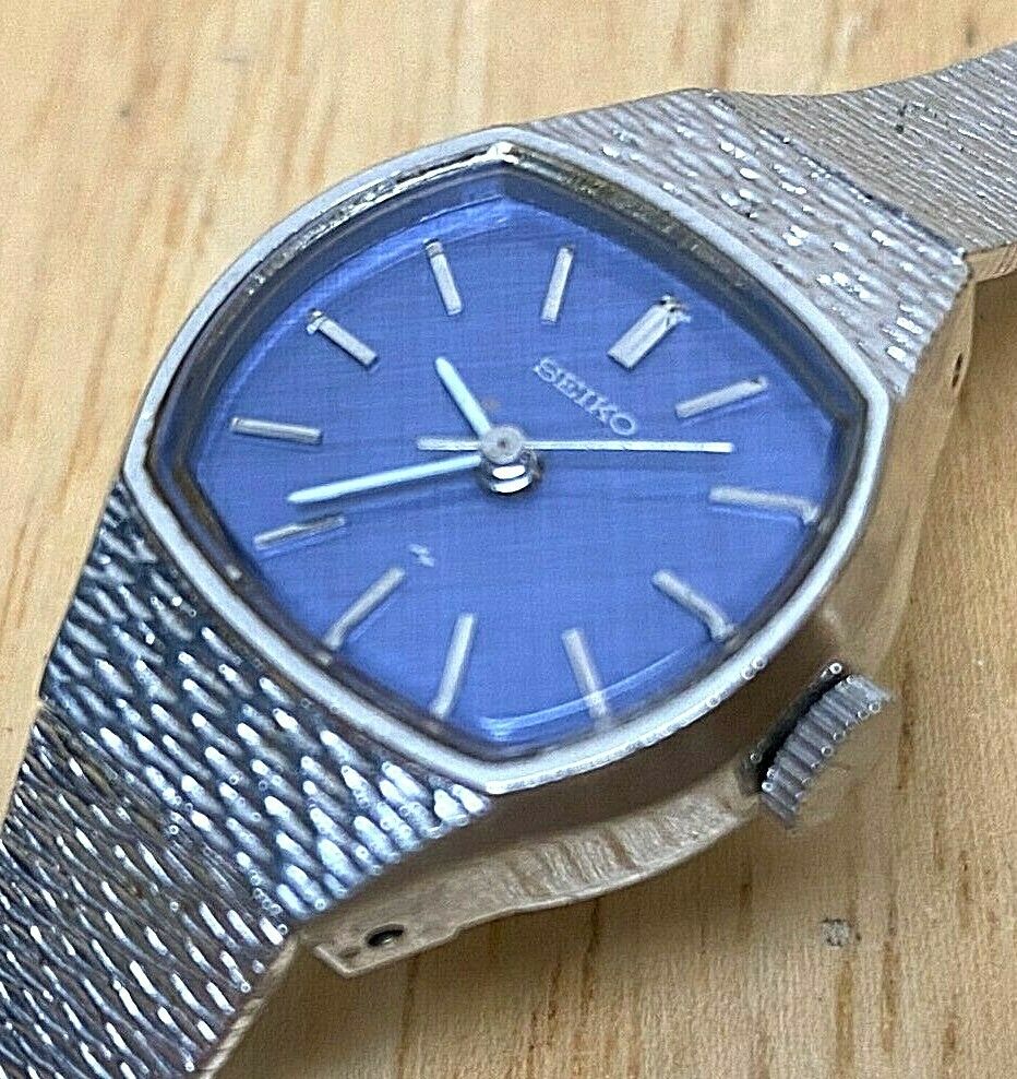 VTG Seiko 11043380 Lady 17J White Gold Plated HandWind Mechanical Wa Vfashionwatches