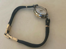 Load image into Gallery viewer, Vintage Elgin Lady 10k RGP Sterling Lug Diamonds Hand-Wind Mechanical Watch Hour