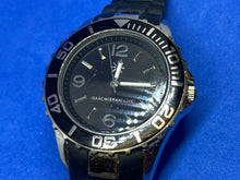 Load image into Gallery viewer, Isaac Mizrahi Mens Japan Movt Silver Black Analog Quartz Watch Hours~New Battery