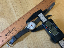 Load image into Gallery viewer, Vintage Timex Lady Classic Silver White Leather Hand-Wind Mechanical Watch Hours