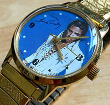 Load image into Gallery viewer, VTG Original Elvis Presley By Unique Time Mens Hand-Wind Mechanical Watch Hours