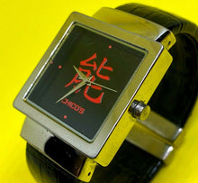 Load image into Gallery viewer, Chico's Chinese "Able" Dial Square Cuff Bangle Analog Quartz Watch Hour~New Batt