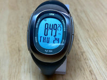 Load image into Gallery viewer, Nike SM0032 Lady 50m Silver Black Oval Digital Chronograph Watch Hour~New Batter