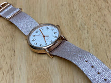 Load image into Gallery viewer, Unused Timex Indiglo Mens 30m Rose Gold Analog Quartz Watch Hours~New Battery