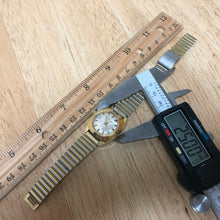 Load image into Gallery viewer, Vintage Timex Lady Gold Tone Metal Band Hand-Winding Mechanical Watch Hours~Date