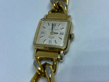 Load image into Gallery viewer, Vintage Hamilton Lady 10k Gold Filled Square Analog Quartz Watch Hour~New Batter