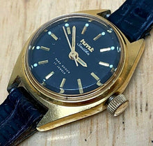 Load image into Gallery viewer, VTG HTM Smitha Lady 17 Jewels Gold Tone Leather Hand-Wind Mechanical Watch Hours