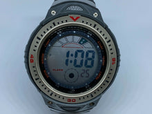 Load image into Gallery viewer, Unused Large Display Mens Silver Black Digital Alarm Chrono Watch Hours~New Batt