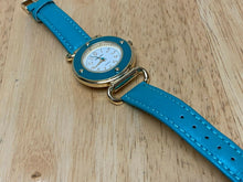 Load image into Gallery viewer, Unused Embassy By Gruen Lady Gold Tone Green Analog Quartz Watch Hour~New Batter