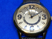 Load image into Gallery viewer, Vintage GUESS Men Gold Tone 3D Dial Leather Analog Quartz Watch Hour~New Battery