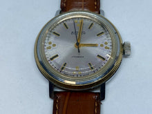 Load image into Gallery viewer, Vintage BOCTOK CCCP Russia Men 17 Jewels Silver Leather Hand-Winding Watch Hours