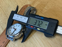 Load image into Gallery viewer, Unused Tim Chi Men Silver White Stretch Talking Analog Watch Hours~New Battery