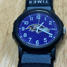 Load image into Gallery viewer, Timex NFL Baltimore Ravens Mens Blue Black Analog Quartz Watch Hours~New Battery