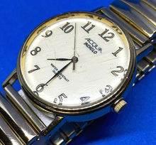 Load image into Gallery viewer, Vintage Acqua By Timex Men Gold Tone Stretch Analog Quartz Watch Hour~New Batter
