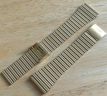 Load image into Gallery viewer, Original New Vintage Hamilton Mens Gold Tone SS Steel Watch Strap Band~19mm