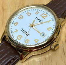 Load image into Gallery viewer, Timex Indiglo Men Gold Tone Perpetual Calendar Analog Quartz Watch Hour~New Batt