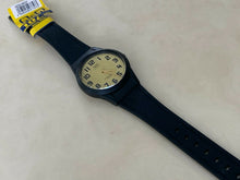 Load image into Gallery viewer, Unused Q&Q By Citizen Men 100m Black Beige Analog Quartz Watch Hours~New Battery