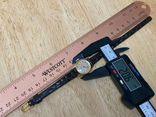 Load image into Gallery viewer, VTG Acqua-Timex Lady Gold Tone Classic Leather Hand-Wind Mechanical Watch Hours
