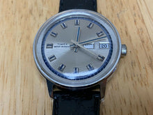 Load image into Gallery viewer, Vintage 1973 Timex Marlin Mens Silver Hand-Wind Mechanical Watch Hours~Day Date