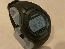 Load image into Gallery viewer, Timex Ironman Men 100m Silver Black Digital Alarm Chrono Watch Hours~New Battery