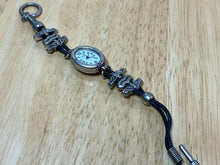 Load image into Gallery viewer, Boy London Lady Ornate Sterling Tone Oval Analog Quartz Watch Hours~New Battery