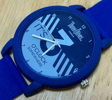 Load image into Gallery viewer, Unused Three Olives Vodka Mens Blue Gray Analog Quartz Watch Hours~New Battery