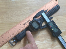 Load image into Gallery viewer, Timex Ironman Triathlon Men 100m Silver Black Digital Chrono Watch Hour~New Batt