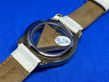 Load image into Gallery viewer, GUESS U10045L1 Lady Triangle Dial Gold Tone Analog Quartz Watch Hour~New Battery