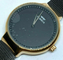 Load image into Gallery viewer, Unused OLMECA Lady Rose Gold Tone Black Mesh Analog Quartz Watch Hour~New Batter