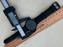 Load image into Gallery viewer, ARVO YOUNIQUE Fundation Men All Black Leather Analog Quartz Watch Hours~New Batt