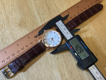 Load image into Gallery viewer, Unused Mreurio Mens Rose Gold Tone Leather Analog Quartz Watch Hours~New Battery