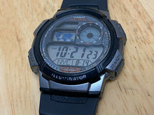 Load image into Gallery viewer, Casio AE-1000W Men Silver Black Digital Alarm Chrono Quartz Watch Hours~New Batt