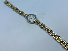 Load image into Gallery viewer, Unused Carriage Timex Lady Dual Tone Oval Analog Quartz Watch Hours~New Battery