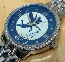 Load image into Gallery viewer, Disney Tinkerbell eWatch Men Silver Rhinestone Analog Quartz Watch Hour~New Batt
