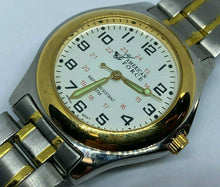 Load image into Gallery viewer, American Force Men Dual Tone Military Dial Analog Quartz Watch Hours~New Battery