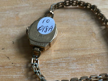 Load image into Gallery viewer, VTG Bulova 23 Lady 10k RGP GF 2 Real Diamonds Hand-Wind Mechanical Watch Hours