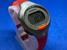 Load image into Gallery viewer, Timex Ironman Indiglo Lady Pink Silver Digital Alarm Chrono Watch Hours~New Batt