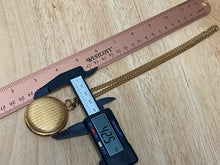 Load image into Gallery viewer, Vintage Westclox 17J Gold Tone Half Hunter Hand-Wind Pendant Pocket Watch Hours