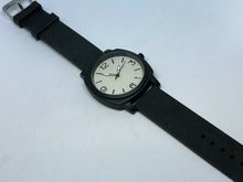 Load image into Gallery viewer, Unbranded Men Black Silver Textured Dial Analog Quartz Watch Hours~New Battery