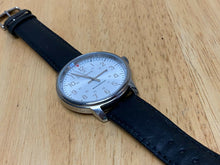 Load image into Gallery viewer, Timex Men 43mm Military Dial Silver Leather Analog Quartz Watch Hour~New Battery