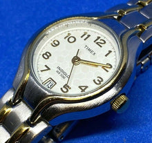 Load image into Gallery viewer, Timex Lady 50m Dual Tone Analog Quartz Watch Hours~Date~New Battery