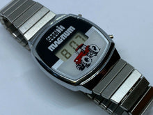 Load image into Gallery viewer, Vintage Case Magnum Mens Silver LCD Digital Quartz Watch Hours~Date~New Battery
