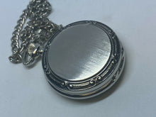 Load image into Gallery viewer, Nice Danbury Mens Half Hunter Silver Roman Skeleton Hand-Wind Pocket Watch Hours