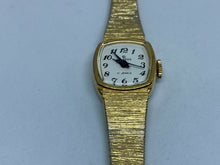 Load image into Gallery viewer, Vintage Helbros Lady 17J Gold Tone White Dial Hand-Wind Mechanical Watch Hours